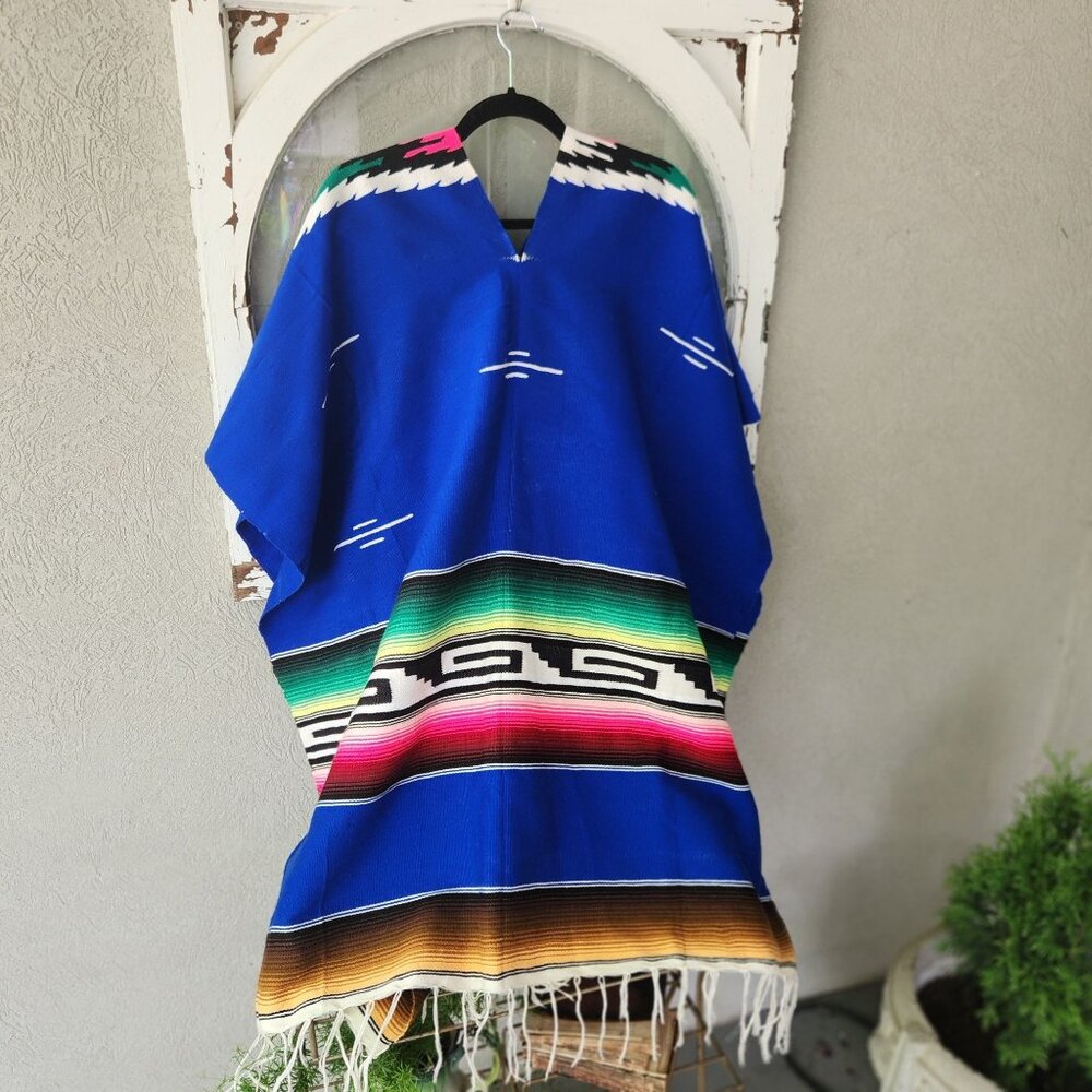 Vintage Wool Poncho | Boho Chic Outerwear | Retro Fashion | Good Condition